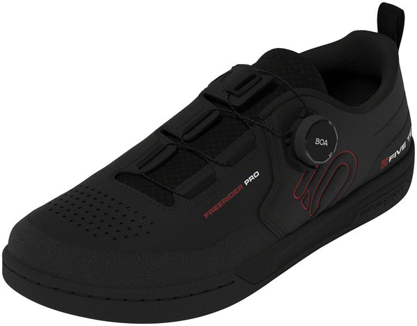 Five Ten Freerider Pro BOA Flat Shoes - Men's Core Black/Red/FTWR White 6