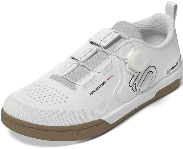 Five Ten Freerider Pro BOA Flat Shoes - Men's FTWR White/Core Black/Red 6.5