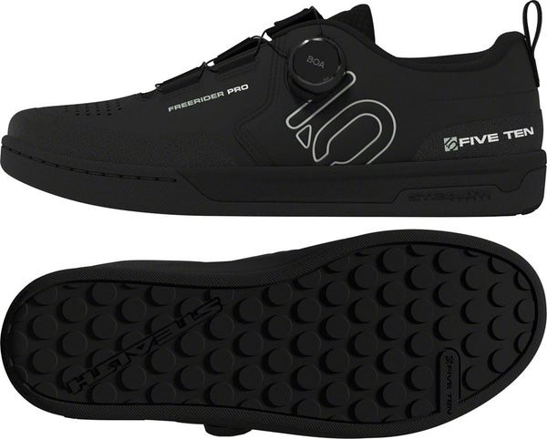 Five Ten Freerider Pro BOA Flat Shoes - Women's  Core BLK/Linen Green/FTWR White 8