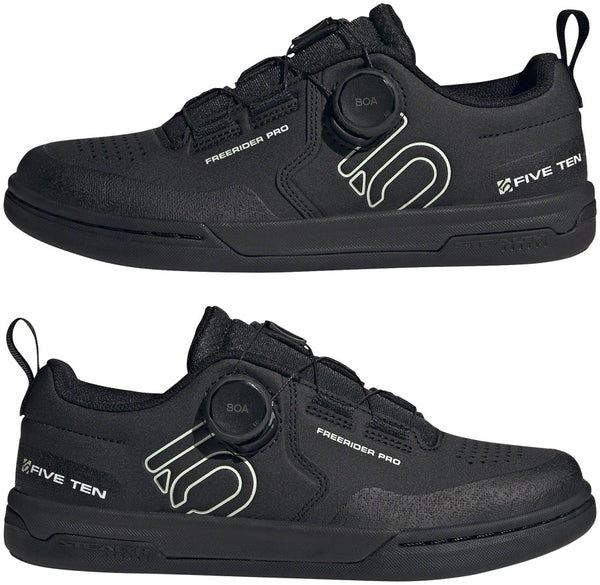 Five Ten Freerider Pro BOA Flat Shoes - Women's  Core BLK/Linen Green/FTWR White 5