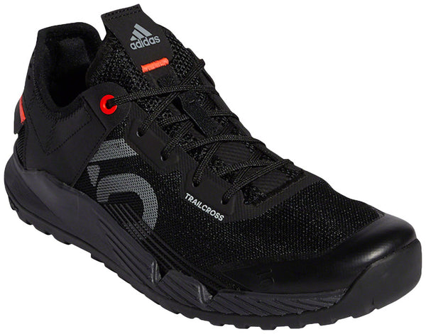 Five Ten Trailcross LT Flat Shoes  -  Women's Core BLK / Gray Two / Solar Red 9.5