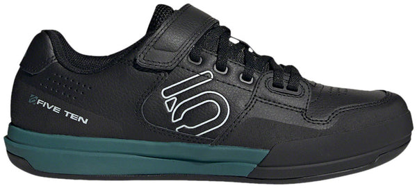 Five Ten Hellcat Mountain Clipless Shoes - Womens Core BLK / Crystal White / Hazy Emerald 10.5