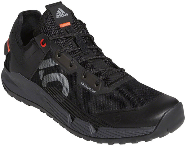 Five Ten Trailcross LT Flat Shoes - Men's Core BLK / Gray Two / Solar Red 10