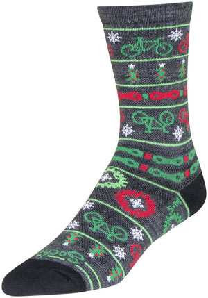 SockGuy Wool Ride Merry Crew Socks - 6