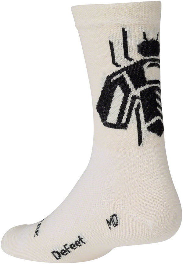 Surly Wingnut Wool Sock - 5" Natural/Black Small