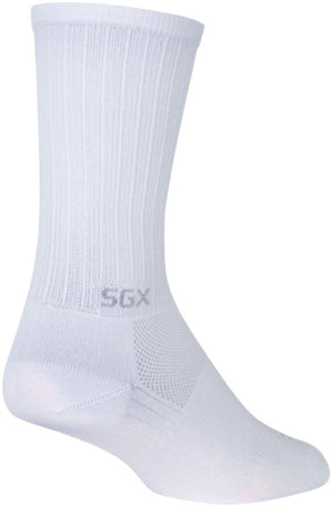 SockGuy SGX White Socks - 6