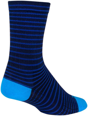 SockGuy Navy Stripes SGX Socks - 6