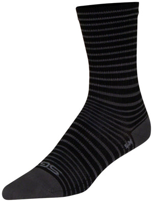 SockGuy SGX Black Stripes Socks - 6
