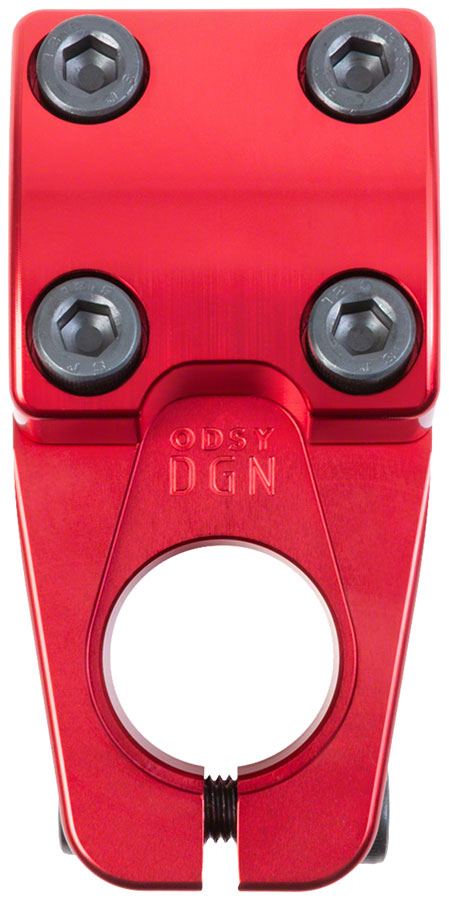 Odyssey DGN v2 BMX Stem - Top Load Anodized Red