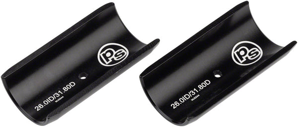 Problem Solvers Handlebar Shim - 26.0 to 31.8mm 60mm Length Black
