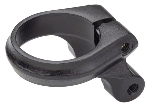 Problem Solvers Seatpost Clamp - 34.9mm Bolt-On Black w/ Rack Mounts