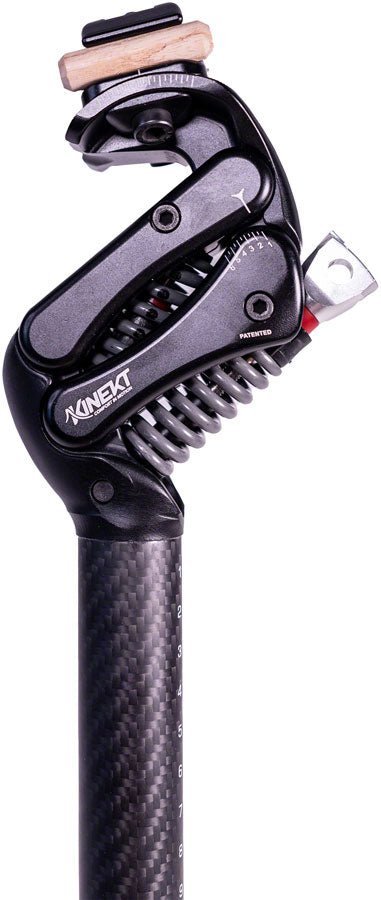 Cirrus Kinekt CR Suspension Seatpost - Carbon 27.2 380mm LR- 80-180lb Rider BLK
