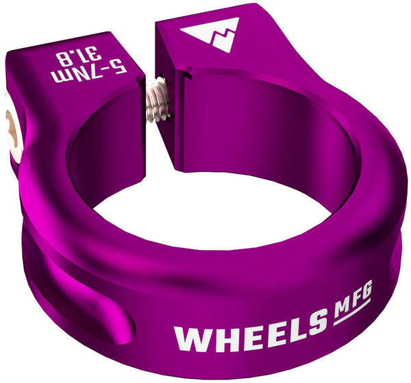 Wheels Manufacturing Seatpost Clamp - 31.8mm Bolt-On Purple