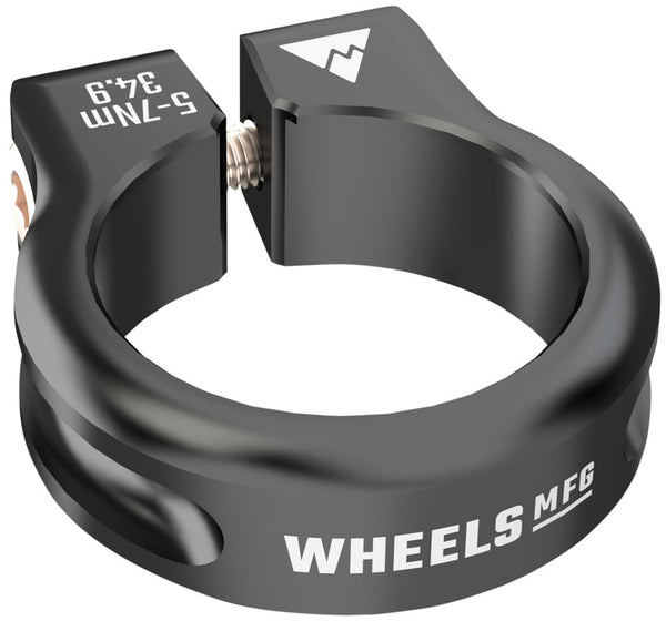 Wheels Manufacturing Seatpost Clamp - 34.9mm Bolt-On Black