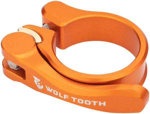 Wolf Tooth Components Quick Release Seatpost Clamp - 31.8mm QR Orange