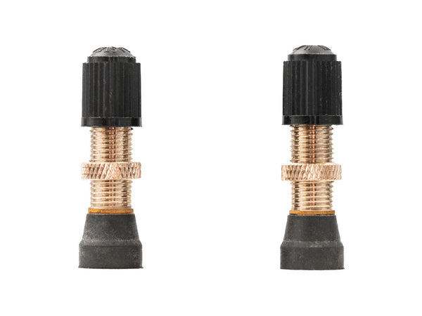 Stan's Tubeless Universal Valve Stems - Brass Regular Schrader Pair