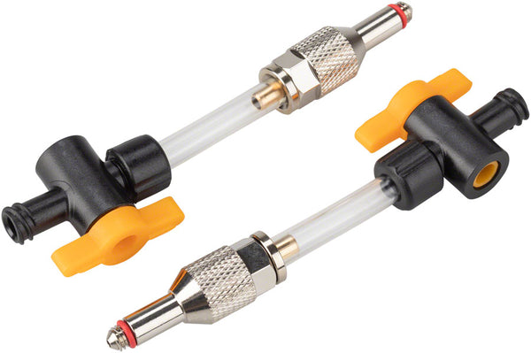 Jagwire Elite Mineral Oil Bleed Kit Universal Adapters 1/4-Turn Valves Pair