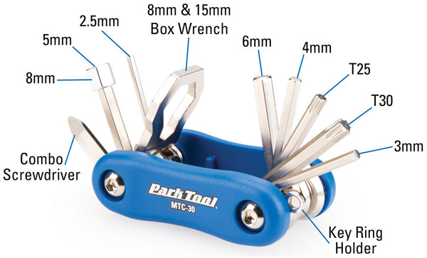 Park tool MTC-25 Multi Tool Multi Tool 94g Blue MTC-25