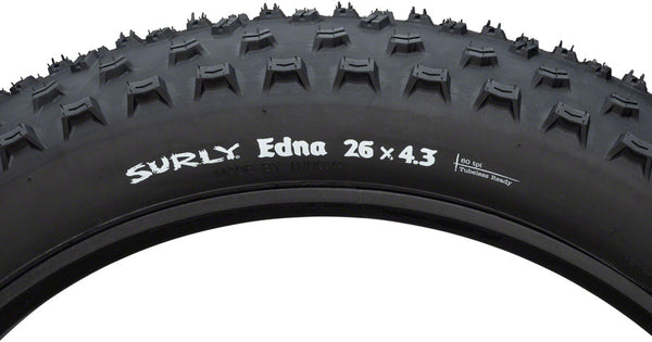 Surly Edna Tire - 26 x 4.3 Tubeless Folding Black 60tpi