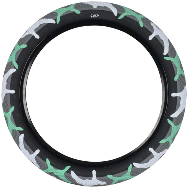 Cult X Vans Tire - 26 x 2.1 Clincher Wire Teal Camo/Black