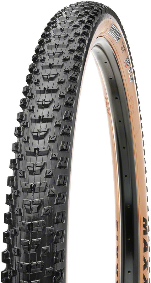 Maxxis Rekon Plus Tire - 27.5 x 2.8 Tubeless Folding BLK/Dark Tan 3C MaxxTerra EXO