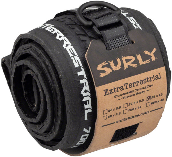 Surly ExtraTerrestrial Tire - 26 x 46c Tubeless Folding Black 60tpi