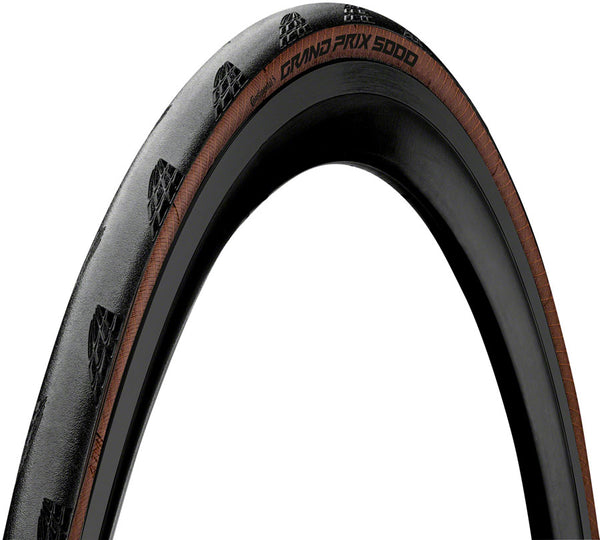 Continental Grand Prix 5000 Tire - 700 x 28 Clincher Folding BLK/Transparent BLKChili Vectran Breaker LazerGrip ACT