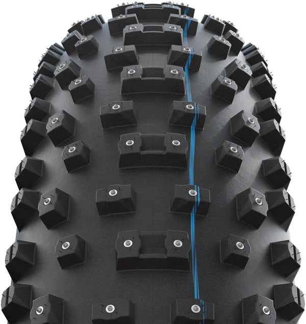 Schwalbe Al Mighty Tire - 26 x 4.8" Tubeless Folding BLK Evolution Line Addix Speed Grip Super Ground E-25 Studded