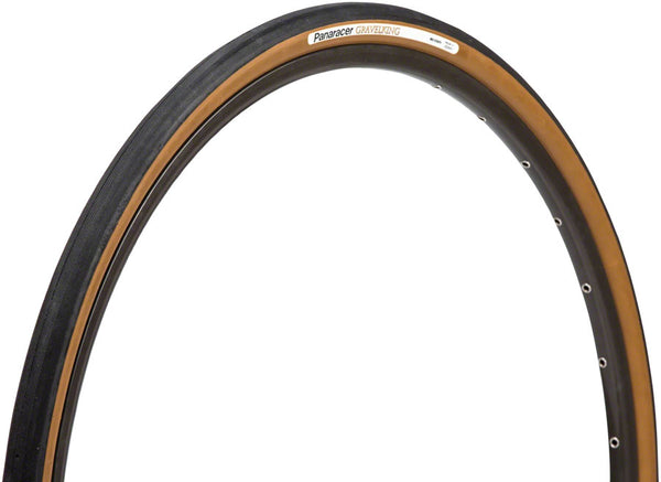 Panaracer GravelKing Slick Tire - 650b x 42 Tubeless Folding Black/Brown