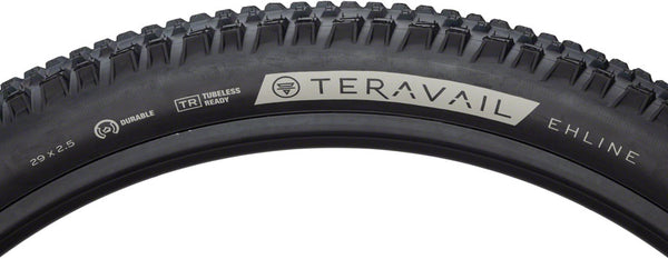 Teravail Ehline Tire - 29 x 2.5 Tubeless Folding Black Durable Fast Compound