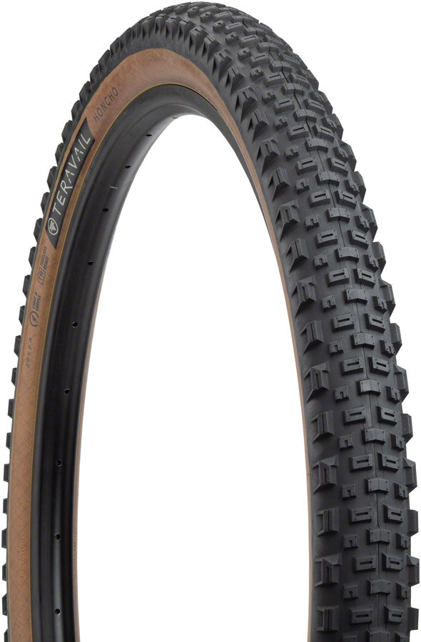 Teravail Honcho Tire - 29 x 2.4 Tubeless Folding Tan Light Supple Grip Compound