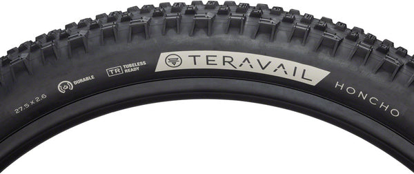 Teravail Honcho Tire - 27.5 x 2.6 Tubeless Folding BLK Durable Grip Compound