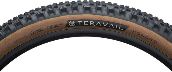 Teravail Honcho Tire - 27.5 x 2.6 Tubeless Folding Tan Light Supple Grip Compound