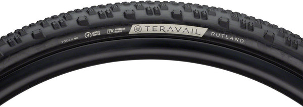 Teravail Rutland Tire - 700 x 42 Tubeless Folding Black Durable