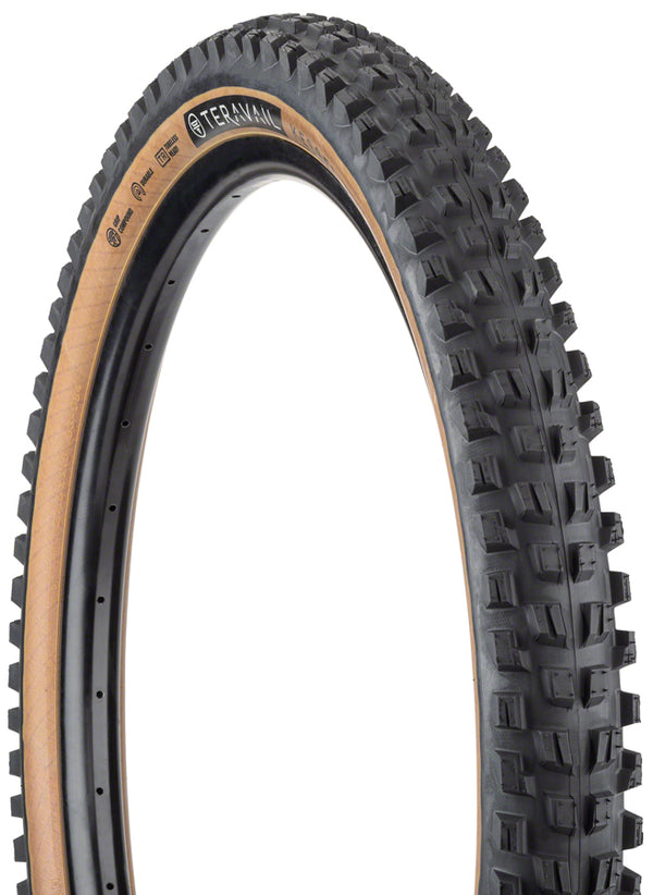 Teravail Kessel Tire - 27.5 x 2.5 Tubeless Folding Tan Durable