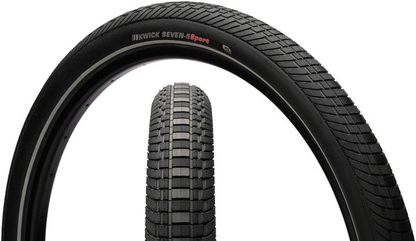 Kenda Kwick Seven.5 Tire - 27.5 x 2.4 Clincher Wire BLK/Reflective 60tpi KS