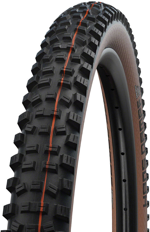 Schwalbe Hans Dampf Tire - 27.5 x 2.6 Tubeless Folding BLK/Bronze Evolution Line Super Trail Addix Soft