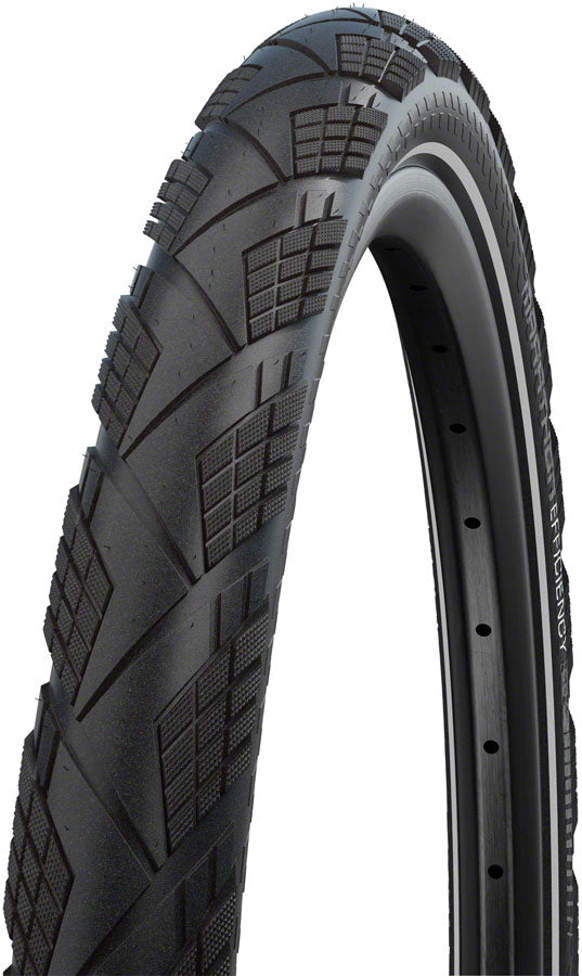 Schwalbe Marathon Efficiency Tire - 700 x 50 / 28 x 2 Clincher Folding BLK/Reflective Evolution Line Super Race Addix Race E-50