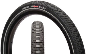 Kenda Kwick Two Tire - 20 x 1.75 Clincher Wire Black/Reflective 60tpi KS