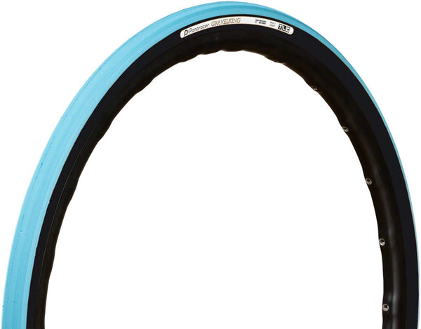 Panaracer GravelKing Slick Tire - 700 x 38 Tubeless Folding Turquoise/Black