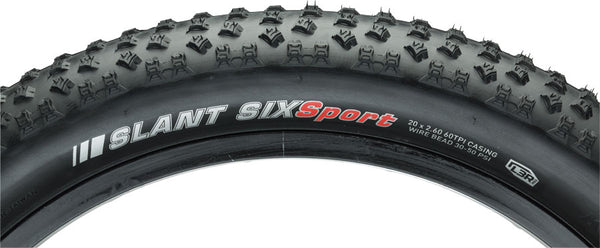 Kenda Slant 6 Tire - 20 x 2.6 Clincher Wire Black
