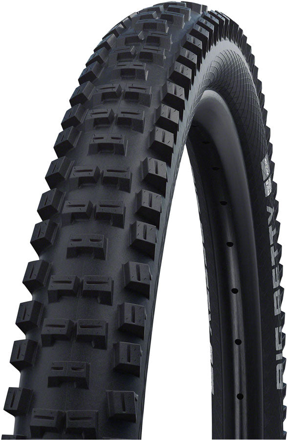 Schwalbe Big Betty Tire - 29 x 2.40 Tubeless Folding BLK Performance Line Double Defense Addix