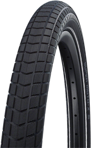 Schwalbe Super Moto-X Tire - 26 x 2.4 Clincher Wire BLK/Reflective Performance Line GreenGuard DoubleDefense