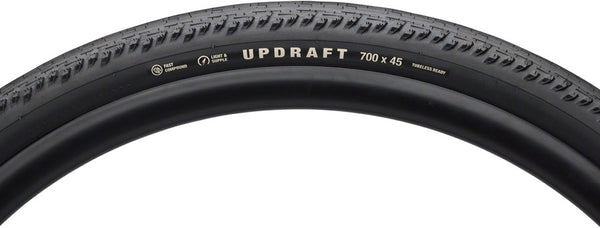 Teravail Updraft Tire - 700 x 45 Tubeless Folding BLK Light Supple Fast Compound