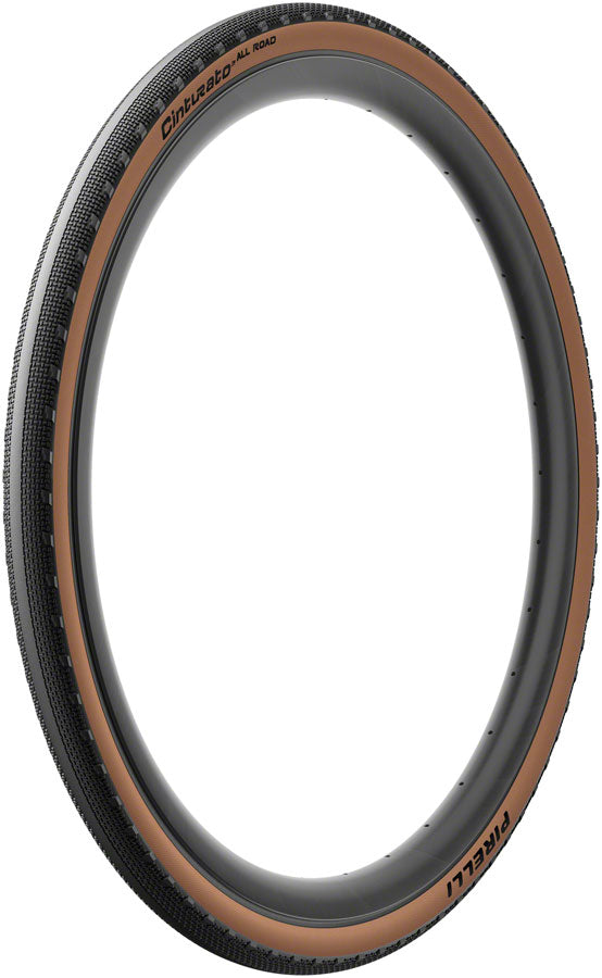 Pirelli Cinturato All Road Tire - 700 x 50 Tubeless Folding Classic Tan TechWALL+ Pro Gravel