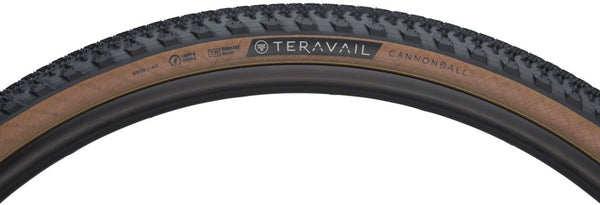 Teravail Cannonball Tire - 650b x 40 Tubeless Folding Tan Durable Fast Compound