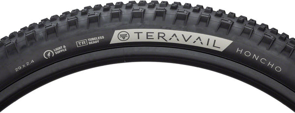 Teravail Honcho Tire - 29 x 2.4 Tubeless Folding Black Durable Grip Compound