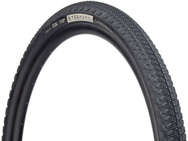 Teravail Cannonball Tire - 650b x 47 Tubeless Folding BLK Light Supple Fast Compound