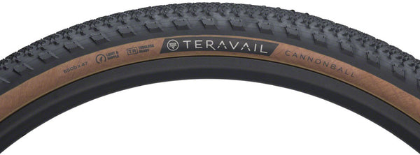 Teravail Cannonball Tire - 650b x 47 Tubeless Folding Tan Durable Fast Compound