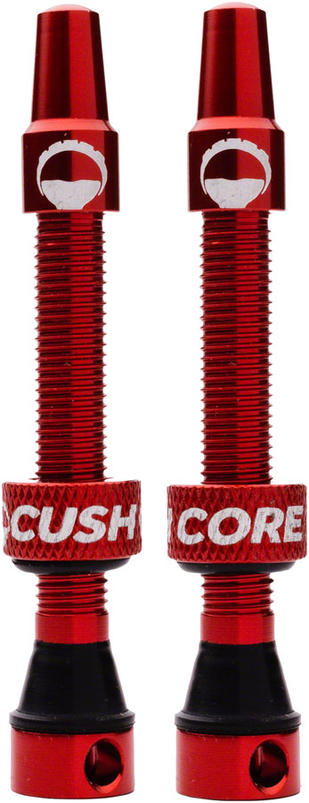 CushCore Tubeless Presta Valve Set - 55mm Red